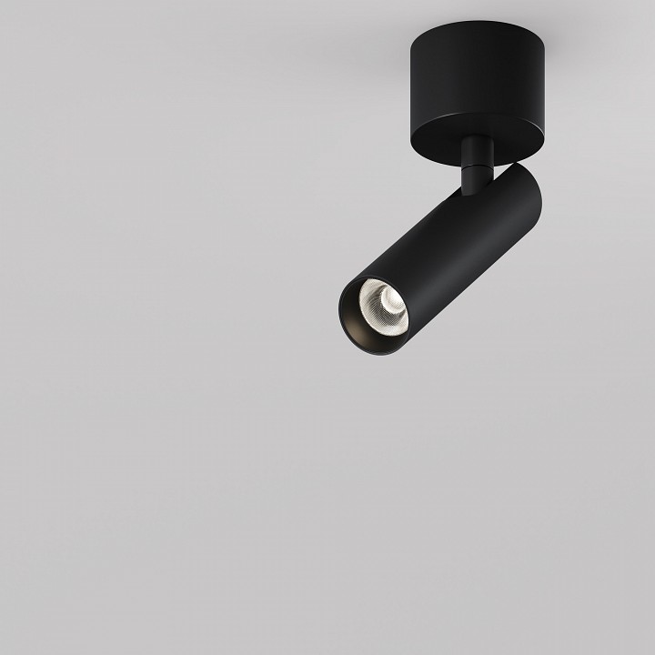 Светильник на штанге maytoni focus t c141cl-l125-6w4k-b