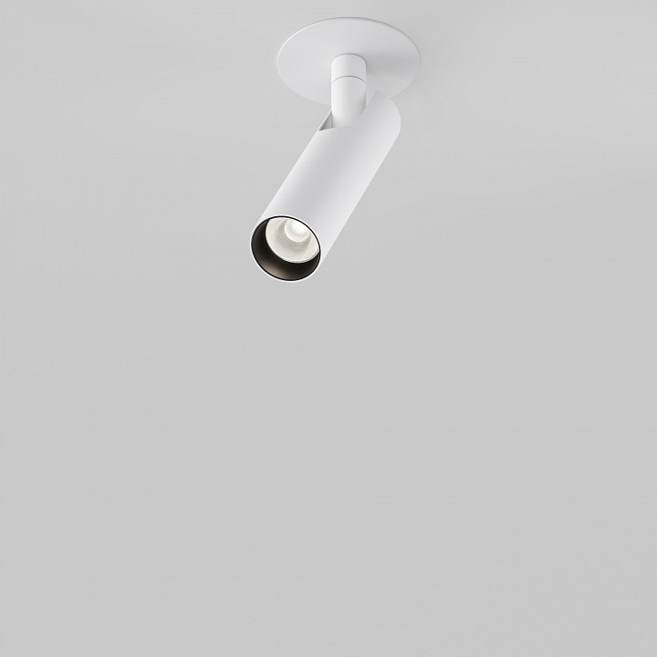 Встраиваемый светильник на штанге maytoni focus t c141rs-l125-6w4k-w
