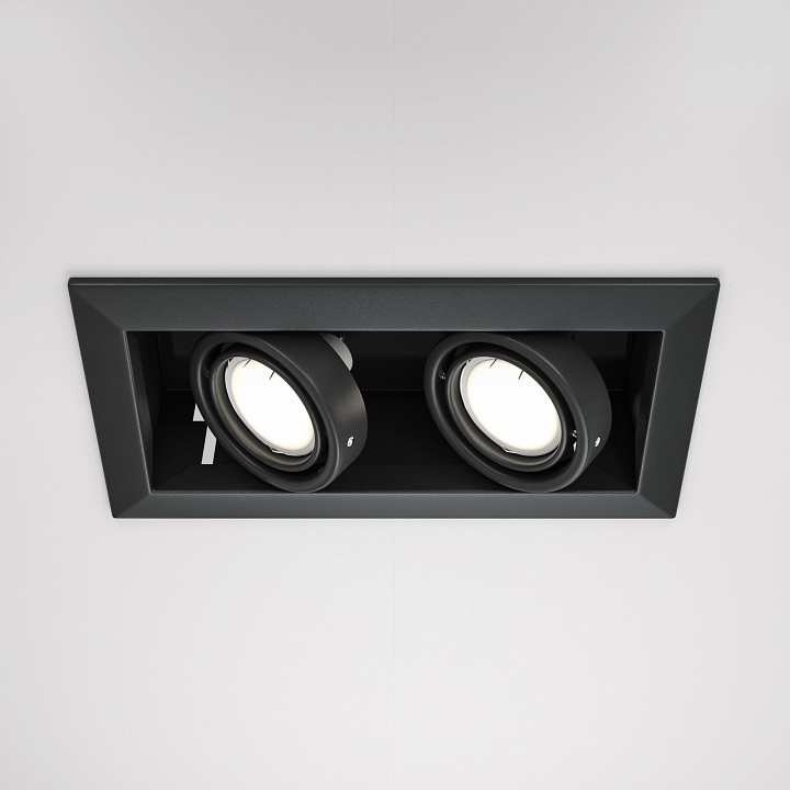 Встраиваемый светильник maytoni metal modern dl008-2-02-b