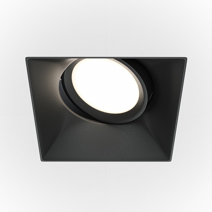 Встраиваемый светильник maytoni dot dl042-01-sq-b