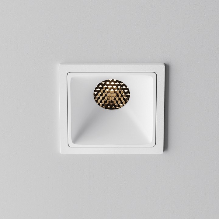 Встраиваемый светильник maytoni alfa led dl043-01-10w3k-sq-w-1