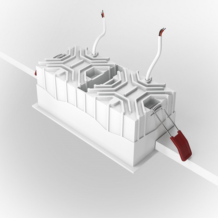 Встраиваемый светильник maytoni alfa dl043-02-15w4k-d-sq-w