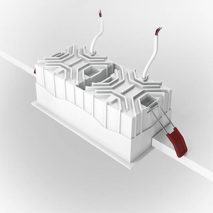 Встраиваемый светильник maytoni alfa dl043-02-15w4k-d-sq-wb