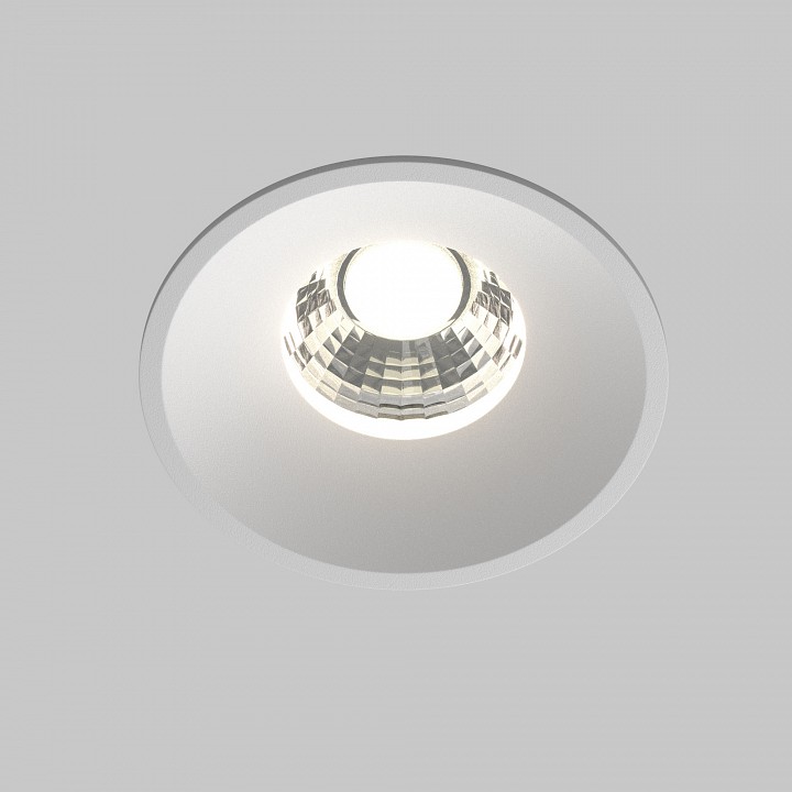 Встраиваемый светильник maytoni round dl058-12w-dtw-w