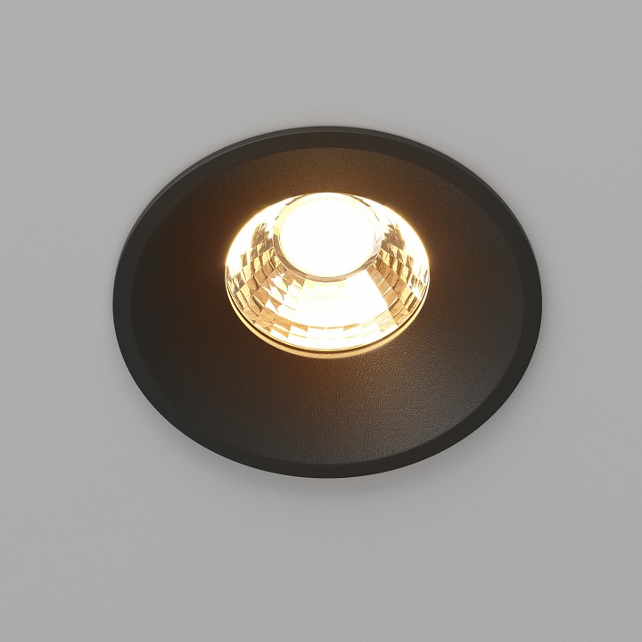 Встраиваемый светильник maytoni round dl058-12w2.7k-b