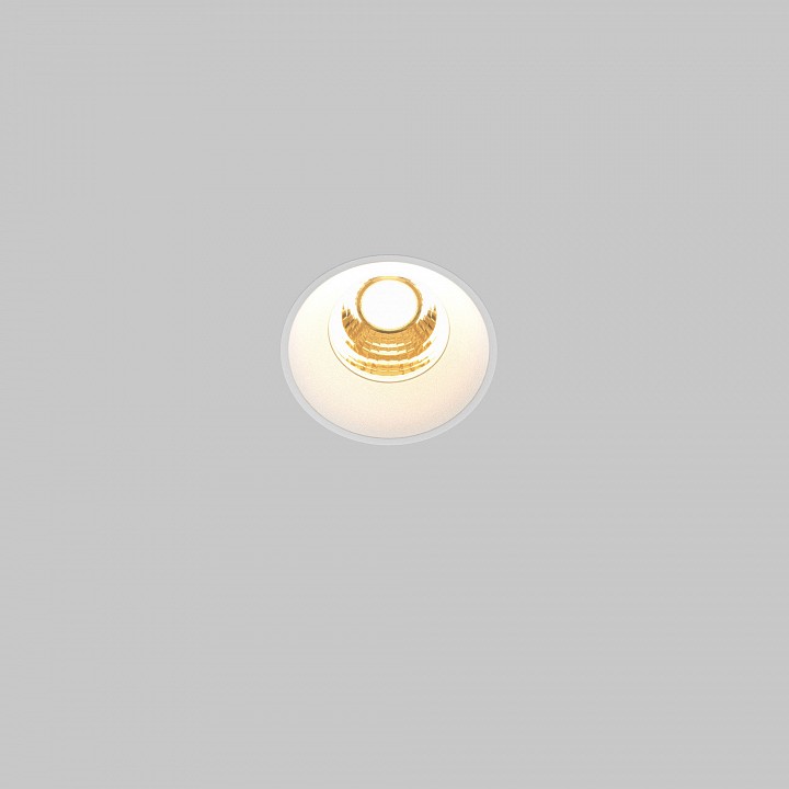 Встраиваемый светильник maytoni round dl058-7w2.7k-trs-w