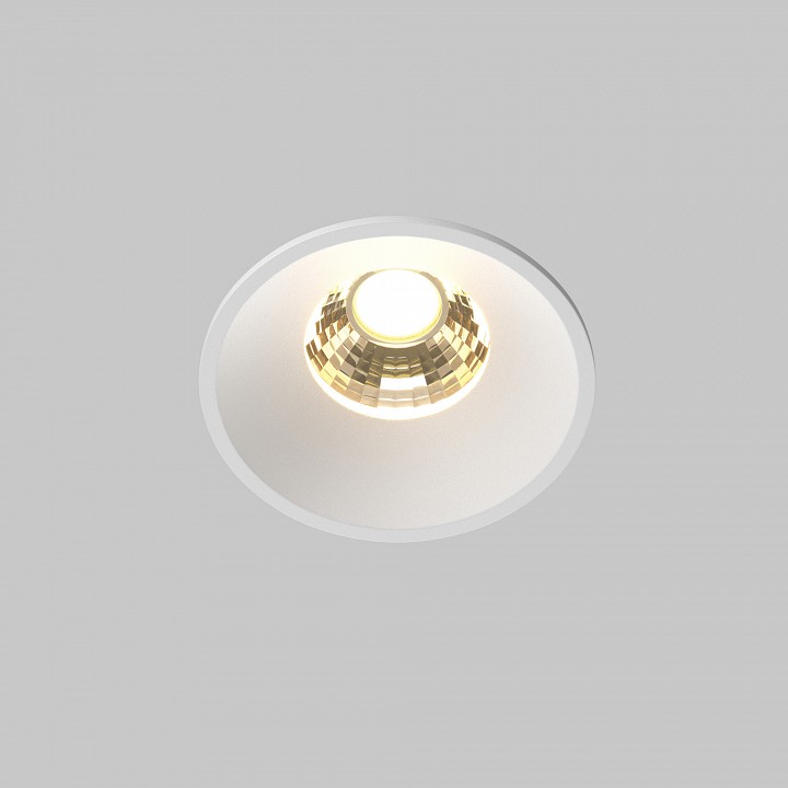 Встраиваемый светильник maytoni round dl058-7w2.7k-w