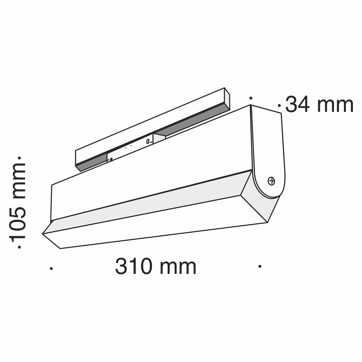 Накладной светильник maytoni basis tr013-2-20w3k-b