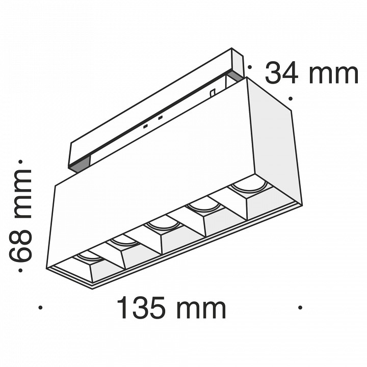 Накладной светильник maytoni points tr014-2-10w3k-b