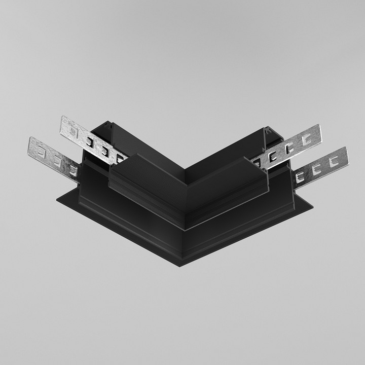 Соединитель угловой l-образный для треков встраиваемых maytoni accessories for tracks exility tra034cl-42.12b