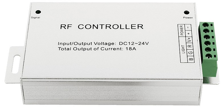 Контроллер-регулятор цвета rgb с пультом ду swg rf rgb rf-rgb-20-18a