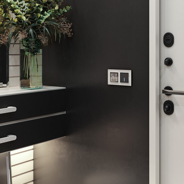 Выключатель сенсорый одноклавишный с подсветкой и функцией wi-fi, Без рамки werkel черный w4510608