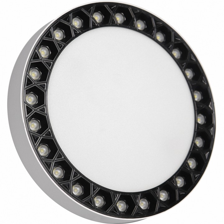 Накладной светильник iledex technical mercury 5552-24w-d165-3/4k-wh+bk