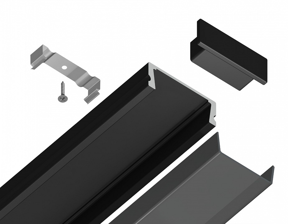 Профиль накладной ambrella light gp gp1700bk/bk