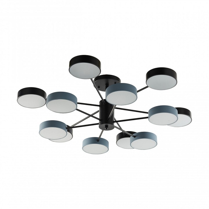 Люстра на штанге arte milano ferrara 250906/12b bk/gr