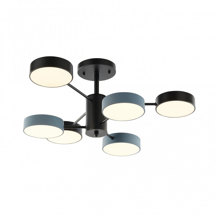 Люстра на штанге arte milano ferrara 250906/6b bk/gr
