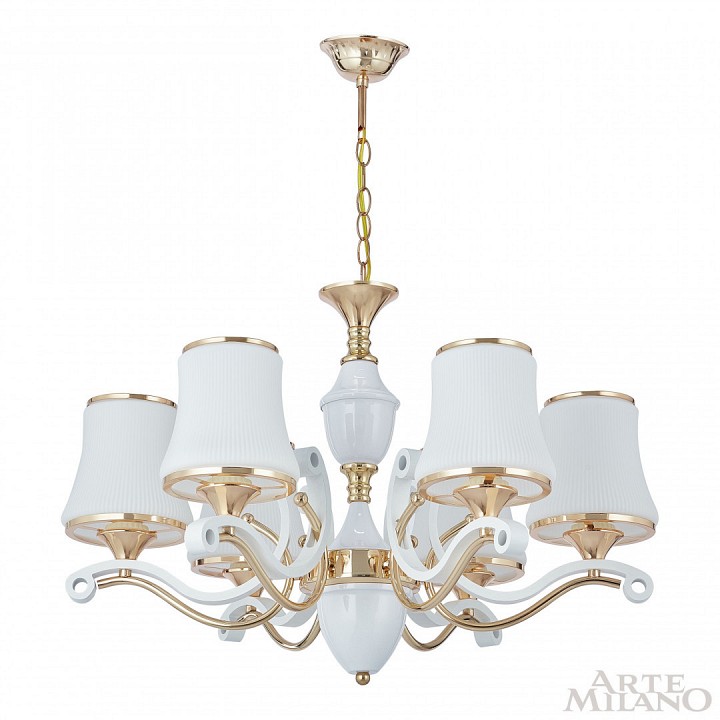 Подвесная люстра arte milano florentia-3987 303987/6 wh/gd