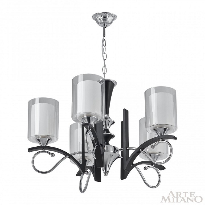 Подвесная люстра arte milano florentia-9167 309167/5 bk/ni