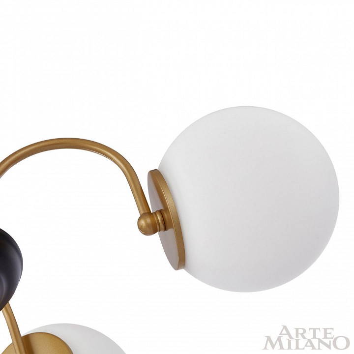 Люстра на штанге arte milano am-napoli 312066/d850/6 bs/bk