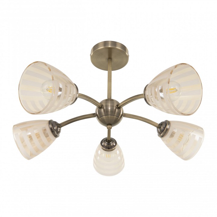 Люстра на штанге arte milano napoli-320107 320107/5 ab