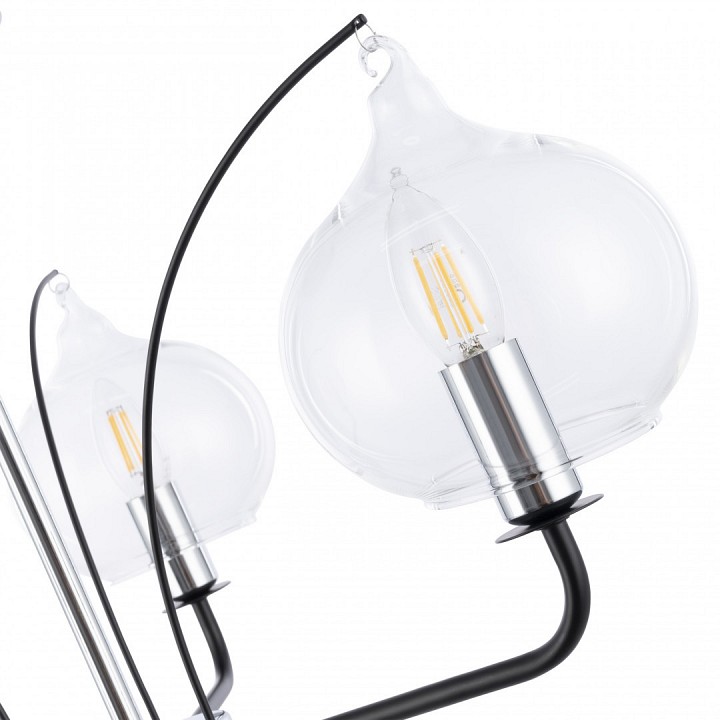 Люстра на штанге arte milano napoli-321007 321007/3 bk.cr