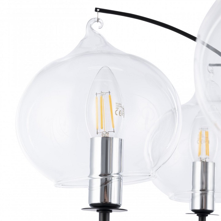 Люстра на штанге arte milano napoli-321007 321007/6 bk.cr