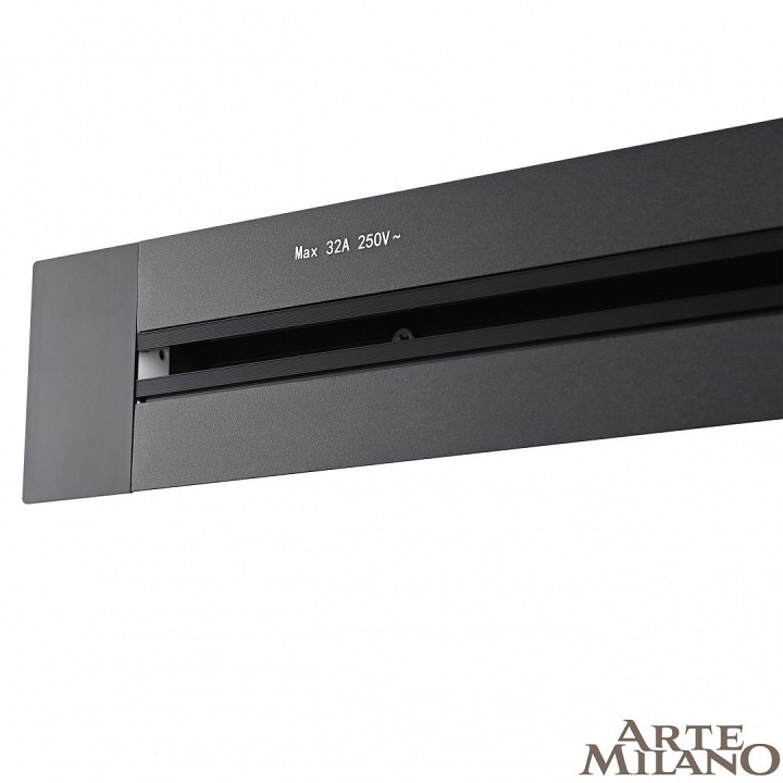 Трек встраиваемый arte milano am-track-sockets 382305tb/50 black