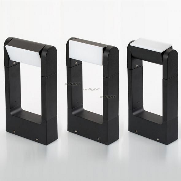 Наземный низкий светильник arlight lgd-path-frame-rotary-h300-6w warm3000 (bk, 111 deg, 230v) 020344(1)