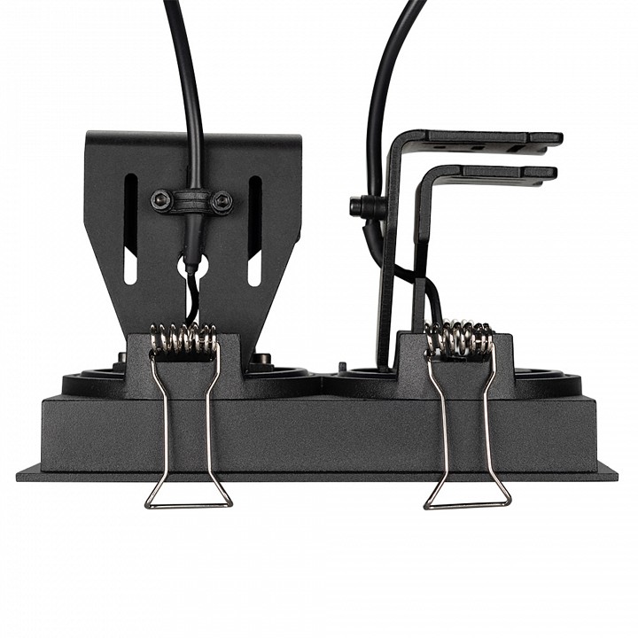 Встраиваемый светильник arlight cl-simple-s148x80-2x9w day4000 (bk, 45 deg) 026877