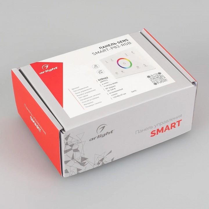 Панель-регулятора цвета rgb сенсорная встраиваемая arlight smart 28402
