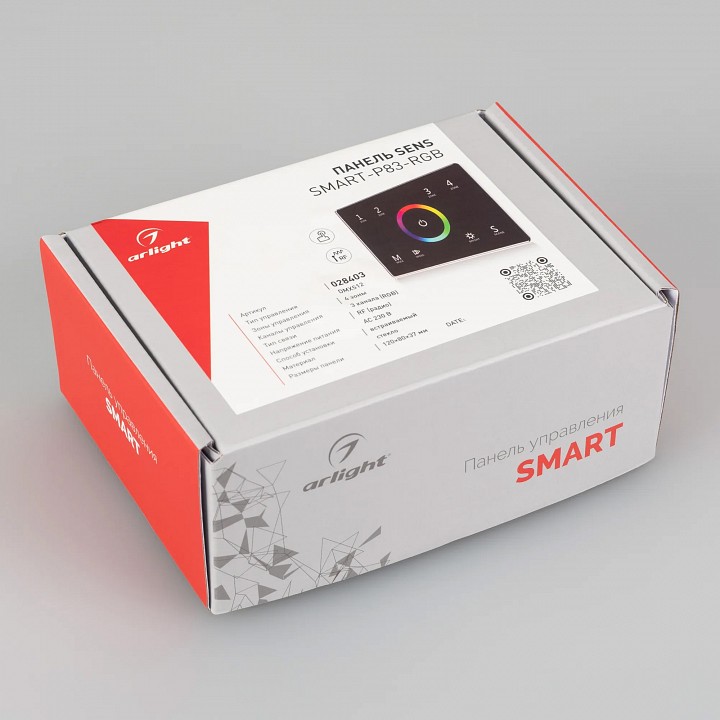 Панель-регулятора цвета rgb сенсорная встраиваемая arlight smart 28403