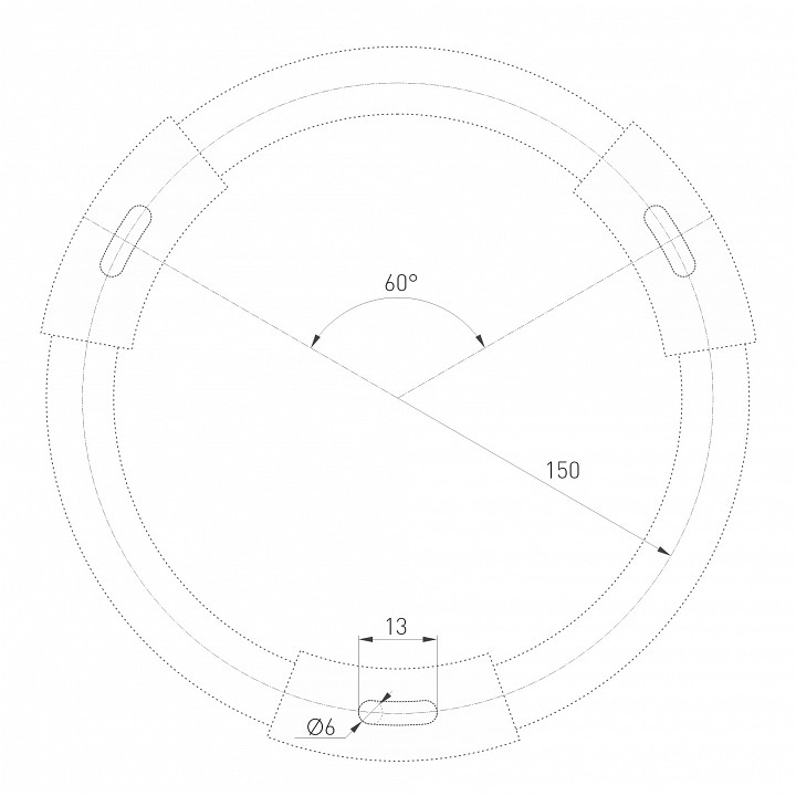 Накладной светильник arlight rondo 034808