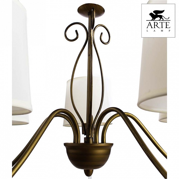Подвесная люстра arte lamp carolina a9239lm-5br