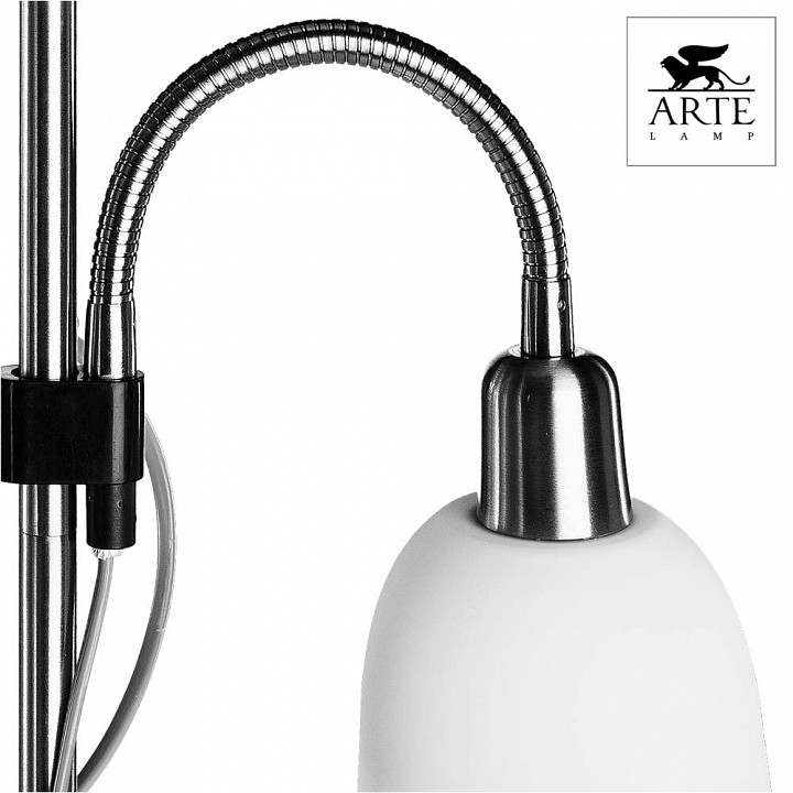 Торшер с подсветкой arte lamp duetto a9569pn-2ss