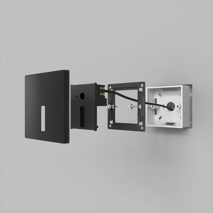 Встраиваемый светильник denkirs troms dk1030-bk