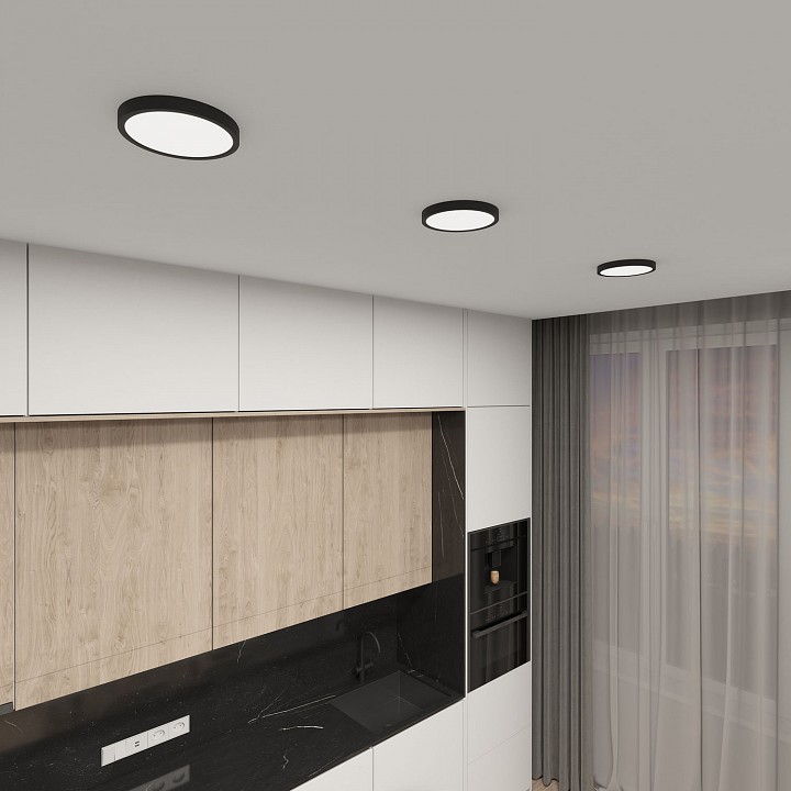 Накладной светильник denkirs thin dk6520-bk