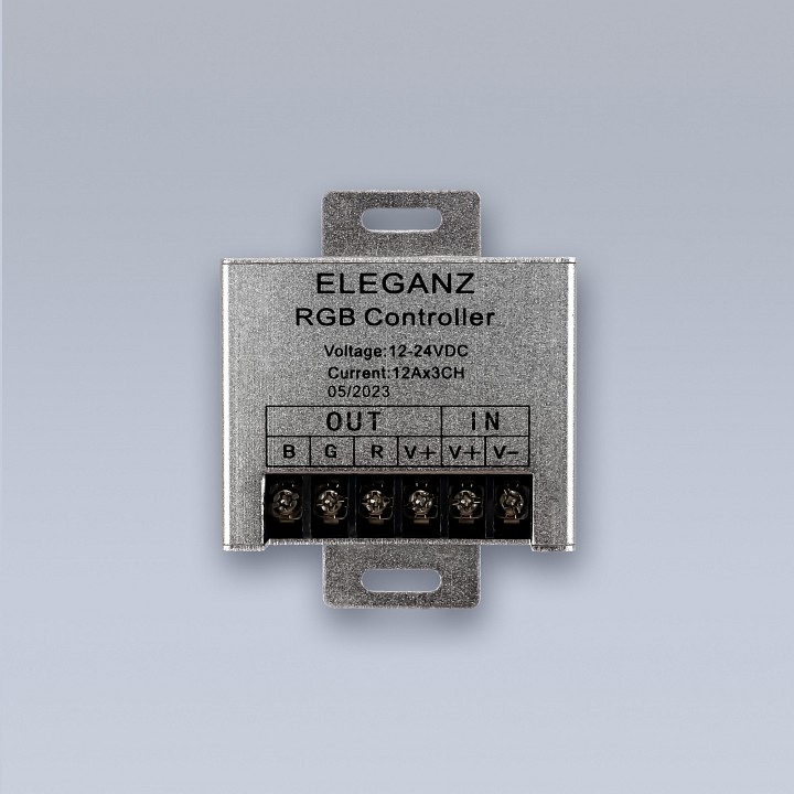 Контроллер-регулятор цвета rgbw с пультом ду eleganz  1004