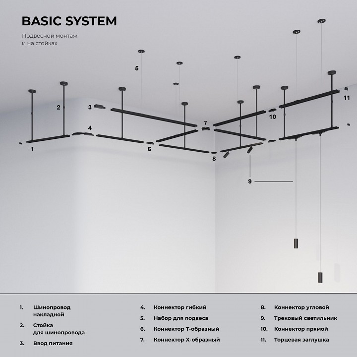 Соединитель угловой l-образный для треков встраиваемых elektrostandard basic system 85012/00