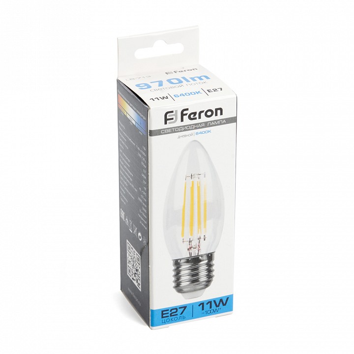 Лампа светодиодная feron lb-713 e27 11вт 6400k 38274