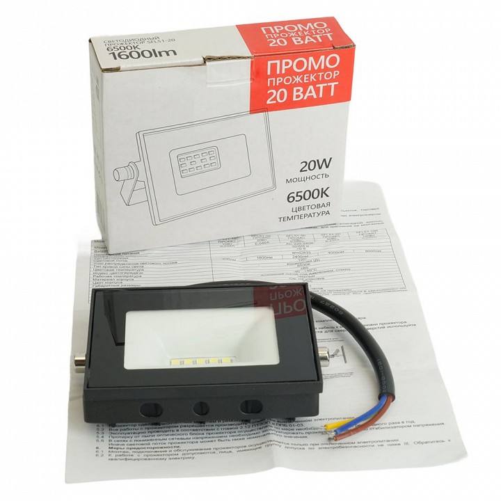 Настенно-потолочный прожектор feron saffit sfl51-20 51192