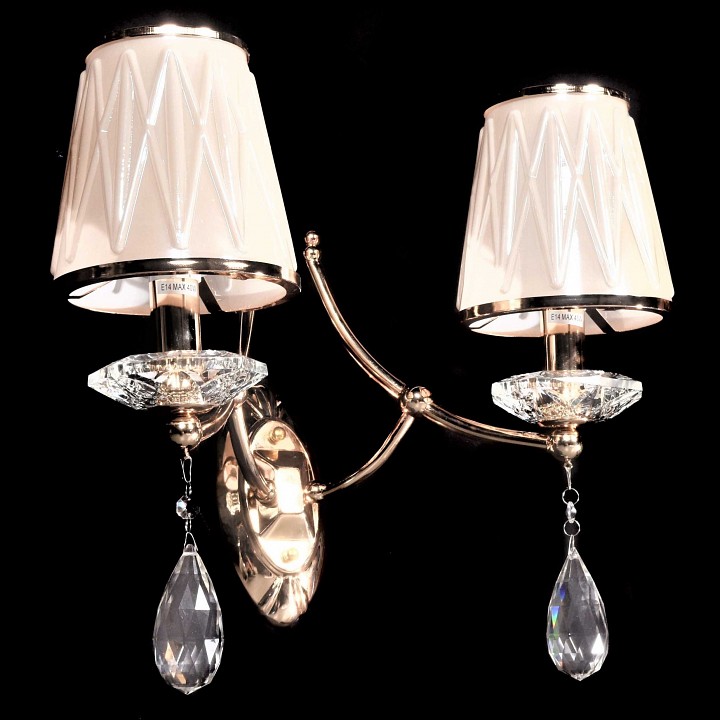 Бра lumina deco dominni ldw 9268-2 gd