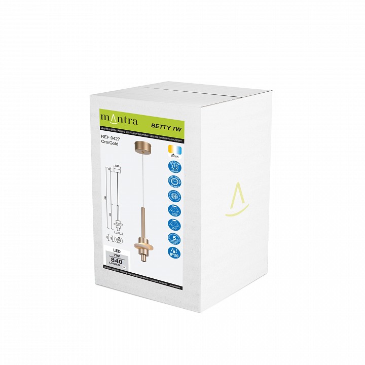 Подвесной светильник mantra betty 9427
