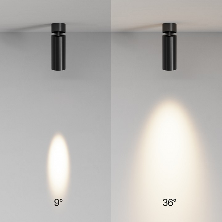 Светильник на штанге maytoni technical focus led c055cl-l12w2.7k-ss-b