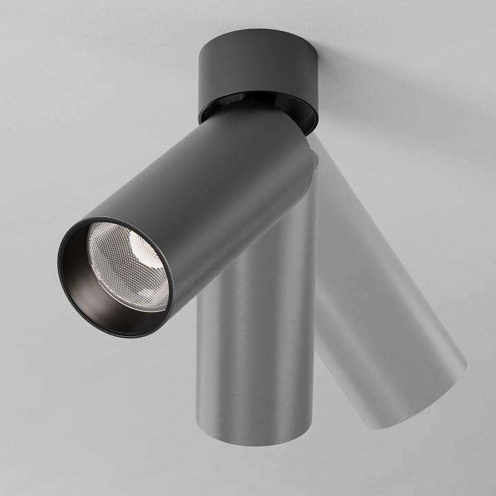 Светильник на штанге maytoni technical focus led c055cl-l12w4k-ss-b