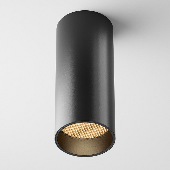 Накладной светильник maytoni focus led c056cl-l12b2.7k-w-b