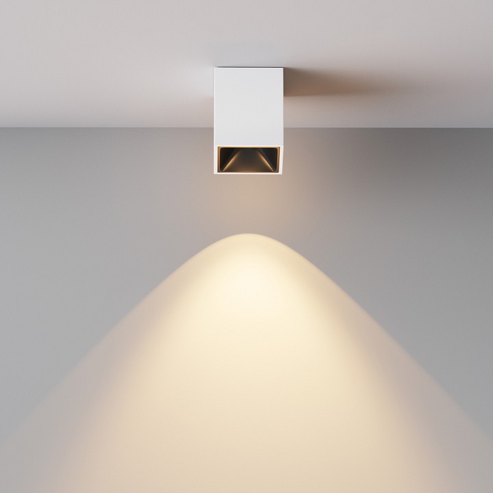 Накладной светильник maytoni alfa led c065cl-8w3k-sq-wb