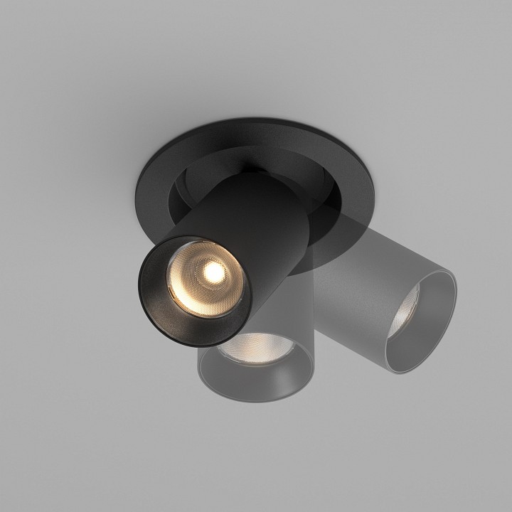 Встраиваемый светильник на штанге maytoni focus led c071cl-7w3k-b