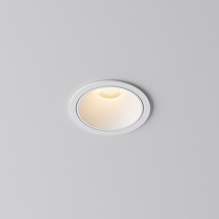 Встраиваемый светильник maytoni alfa led dl043-01-10w2.7k-rd-w