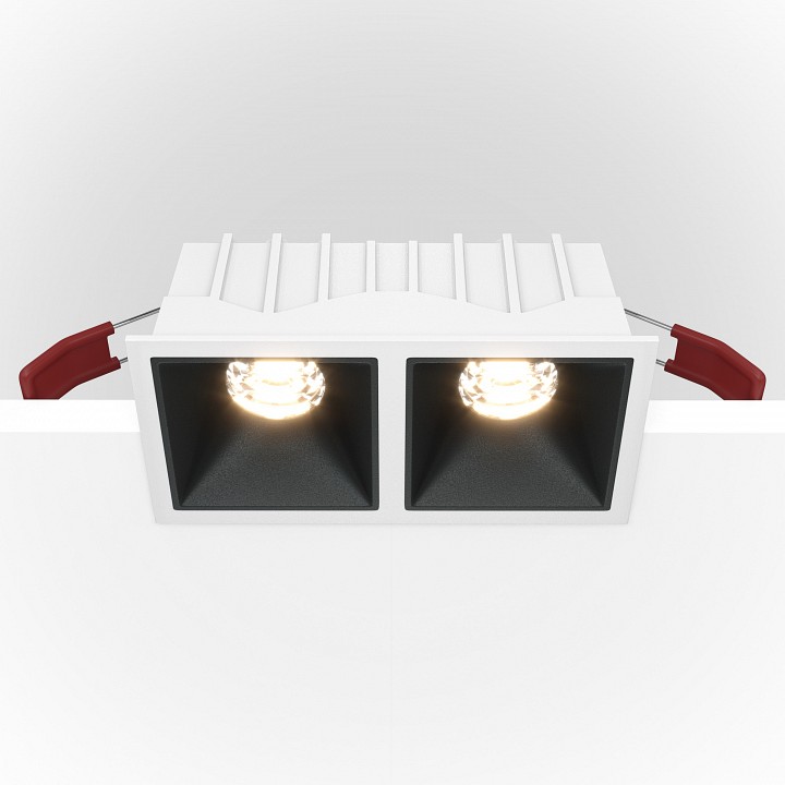 Встраиваемый светильник maytoni alfa dl043-02-10w3k-d-sq-wb