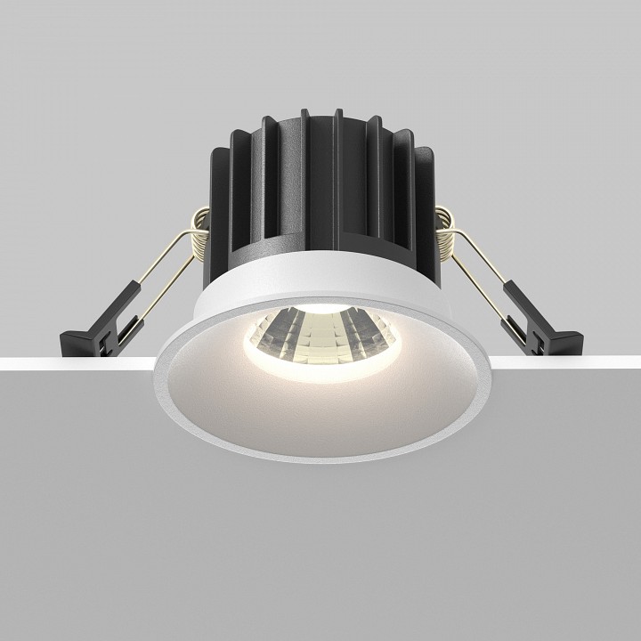 Встраиваемый светильник maytoni round dl058-12w-dtw-w